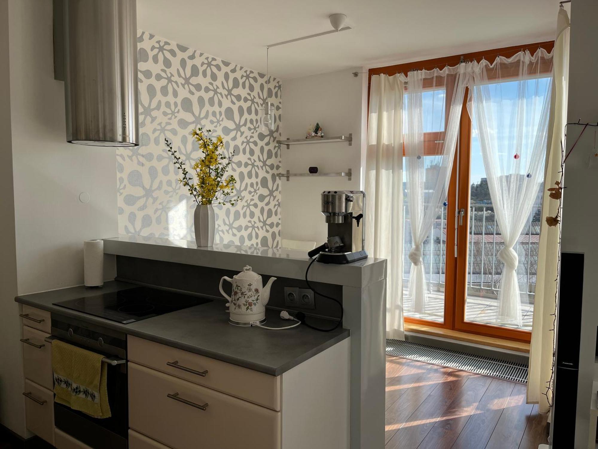 Rooftop Apartment With Pergola And Parking براغ المظهر الخارجي الصورة
